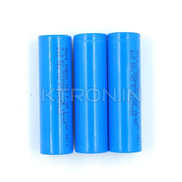 KSTB0013 18650 2000 maH Lithium Ion Battery MORA - 1C Rated - 300 Cycle