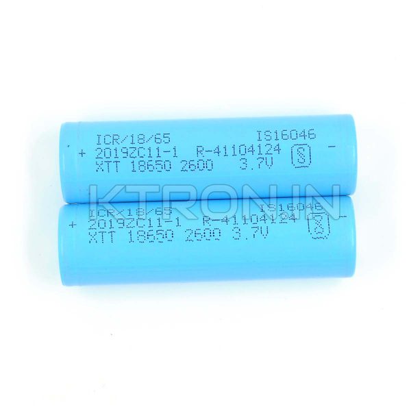 KSTB0016 18650 2600maH Lithium Ion Battery XTT - 0.5c Rated - 500cycle