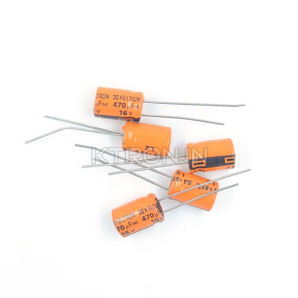 KSTC0118 16v 470uF Electrolytic Capacitor