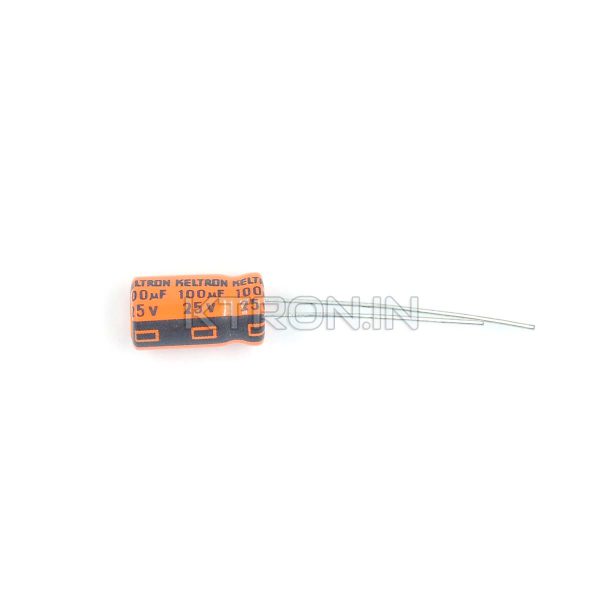 KSTC0122 25V 100uF Electrolytic Capacitor