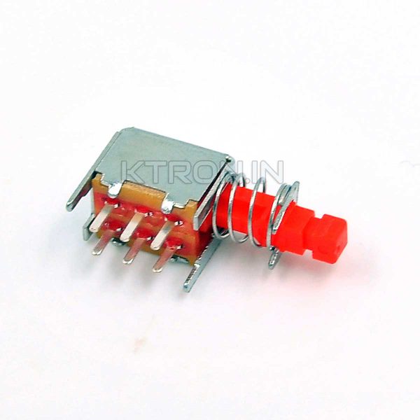 Buy Push To ON OFF Horizontal Switch - 1A - DPDT - KTRON India