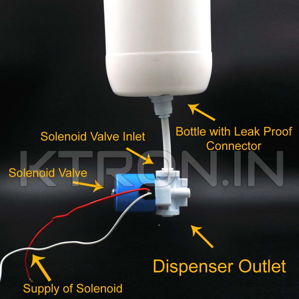 DIY Automatic Hand Sanitizer Dispenser -  Final Hardware Connections