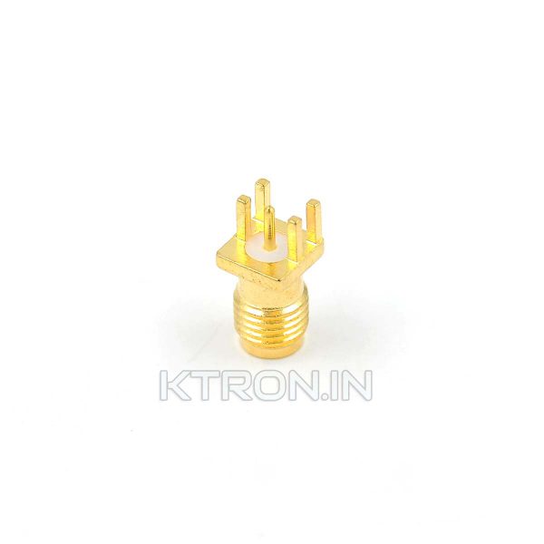 SMA Connector Edge Mount - Female - For 1.6mm PCB