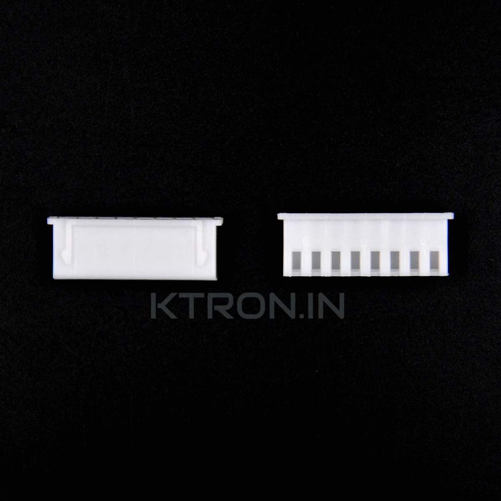 Buy 8 Pin JST XH Female Connector 2.54mm Pitch KTRON India