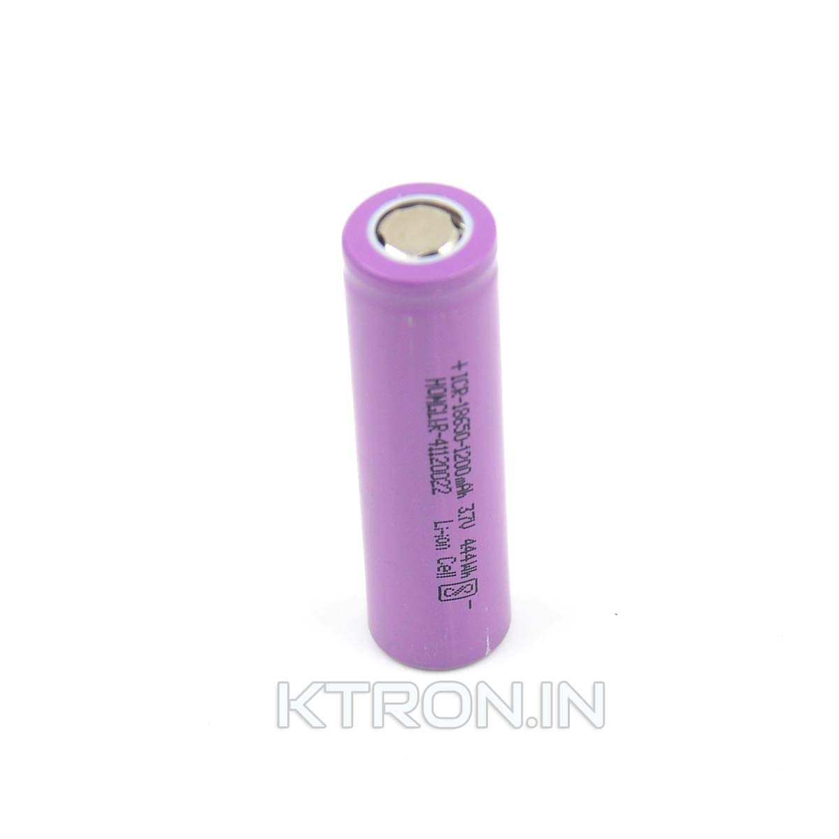 Buy 18650 1200mah Lithium Ion Battery - Hongli- 0.5C - KTRON India