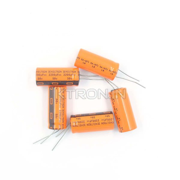 50V 2200uF Electrolytic Capacitor - 22 x 37mm