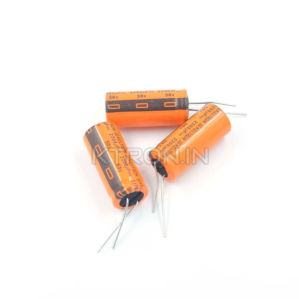 50V 2200uF Electrolytic Capacitor - 22 x 37mm