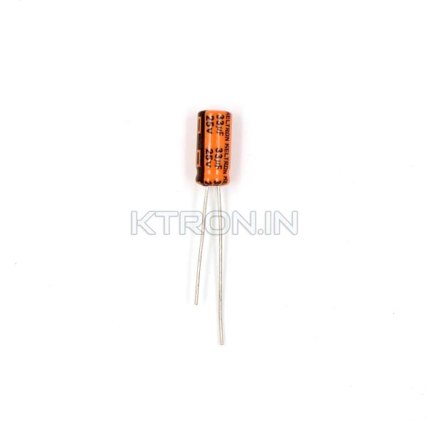 KSTC0877 25v 33uF Electrolytic Capacitor