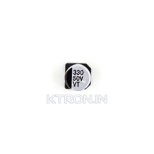 KSTC0920 330uF 50V SMD Electrolytic Capacitor - 10 x 10.5 mm - 20%