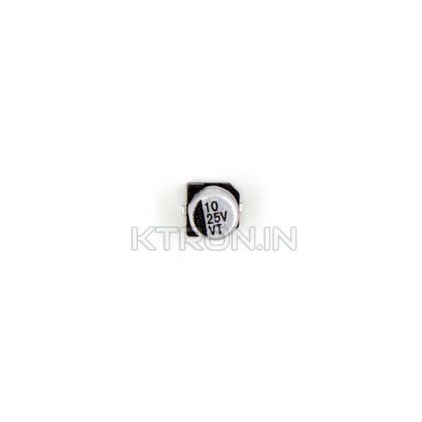 KSTC0957 25V 10uF Electrolytic Capacitor SMD 20% SMD0405 4x5.4mm