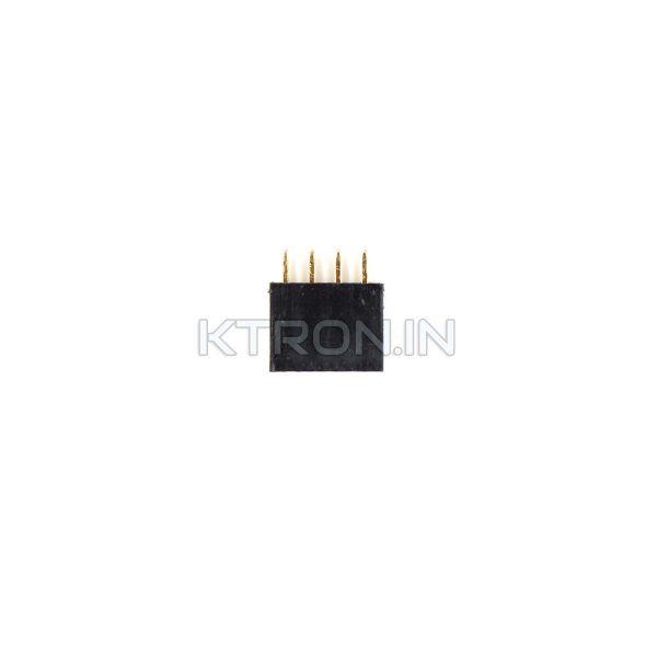 KSTC1053 Flow Solder 4x2 Female - Straight - 2.54mm Pitch