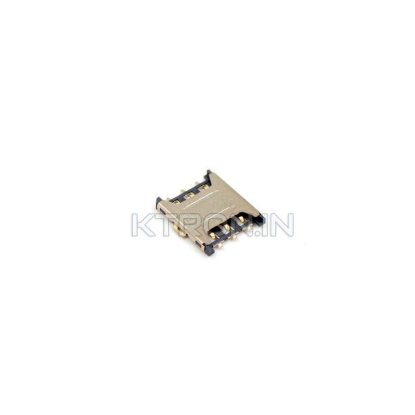 KSTS1027 Nano SIM Card Holder - 6Pin Push Type - Without Spring