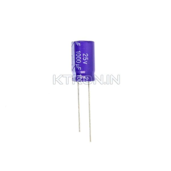 KSTC1164 25V 1000uF Electrolytic Capacitor - 10x17mm - TH