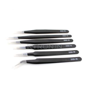 KSTC1175 Anti-Static ESD Safe Tweezers Set of 6pcs