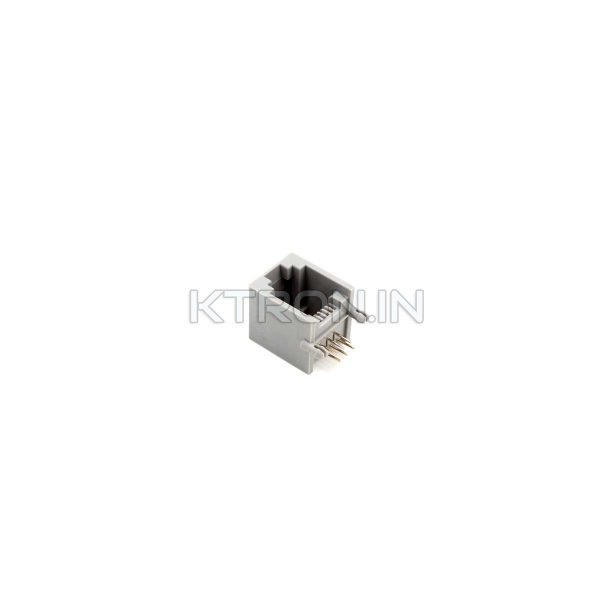 KSTC1332 RJ11 RJ12 6P6C Right Angle Gray Telephone Socket for Landline