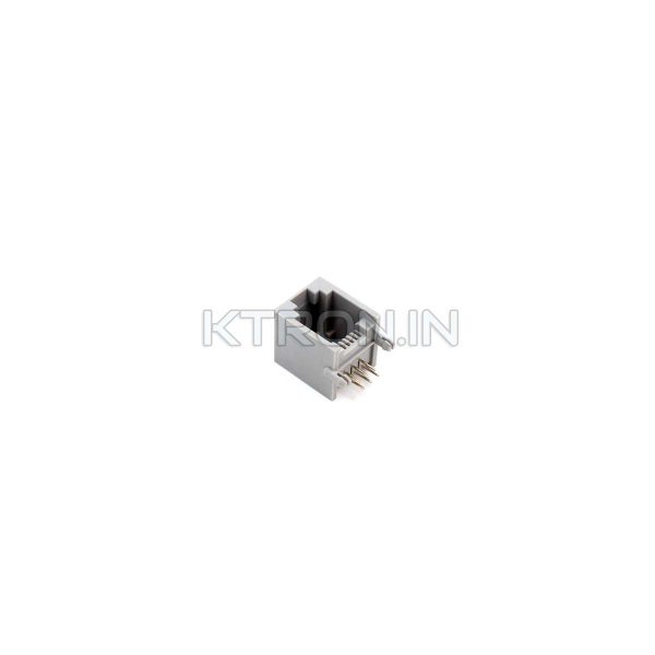 KSTC1332 RJ11 RJ12 6P6C Right Angle Gray Telephone Socket for Landline