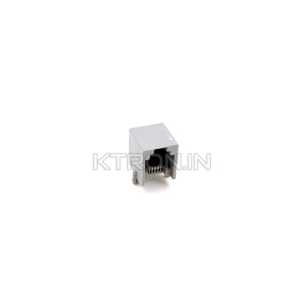 KSTC1332 RJ11 RJ12 6P6C Right Angle Gray Telephone Socket for Landline