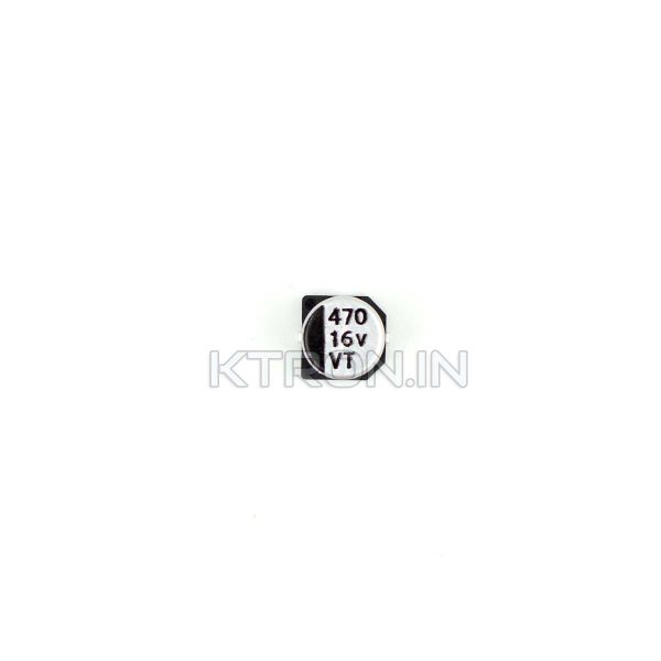 KSTC1399 470uF 16V SMD Electrolytic Capacitor - 8 x 10 mm