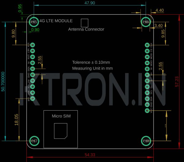 SIM A7670C 4G LTE Development Board