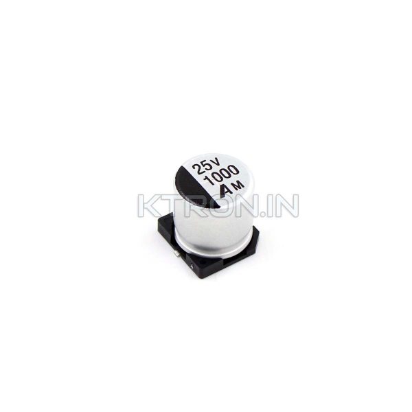 KSTC1536 1000uF 25V SMD Electrolytic Capacitor - 10 x 10.5 mm - 20%