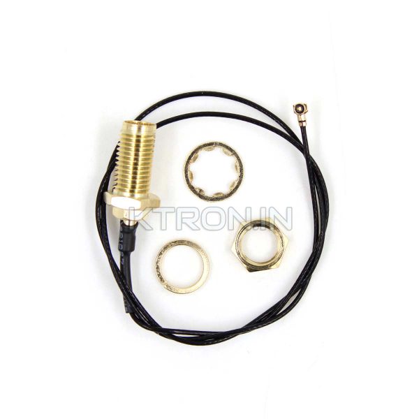 KSTC1595 RF Cable IPEX4 to SMA Female - 30cm Length