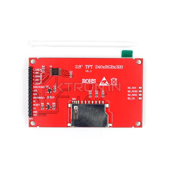 KSTL1625 2.8 Inch TFT LCD Touch Screen Module 240x320 Resolution - SPI Interface