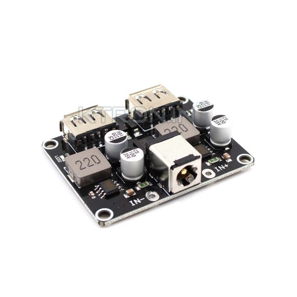 KSTM1640 2 Channel USB Dc Dc Buck Converter Fast Charger Module QC3.0 QC2.0