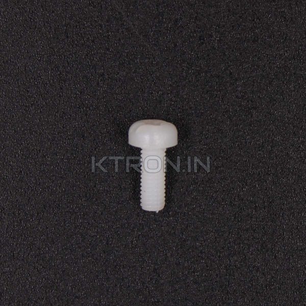 KSTP1988 Nylon Screw M3 x 8 mm - White - Pan Combi Head