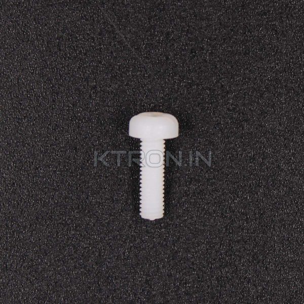KSTP1990 Nylon Screw M3 x 10 mm - White - Pan Combi Head