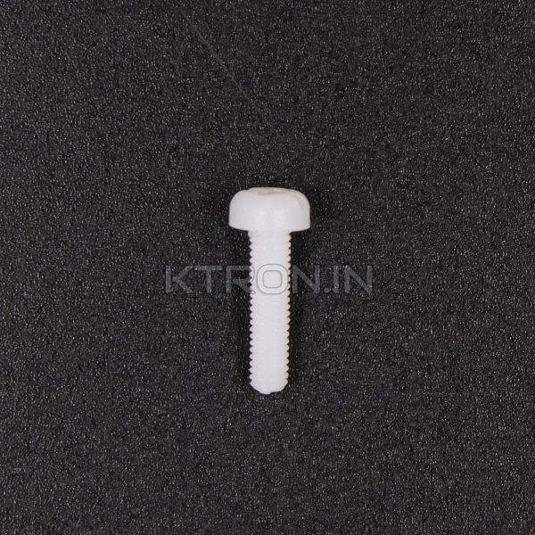 KSTP1992 Nylon Screw M3 x 12 mm - White - Pan Combi Head