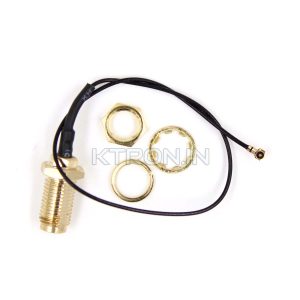 KSTC1985 RF Cable IPEX4 to SMA Female - 15cm Length - RG81 - 0.81mm Cable