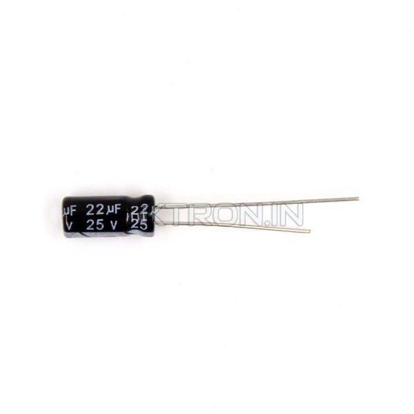 KSTC2012 25V 22uF Electrolytic Capacitor TH- 5x11mm - JWCO